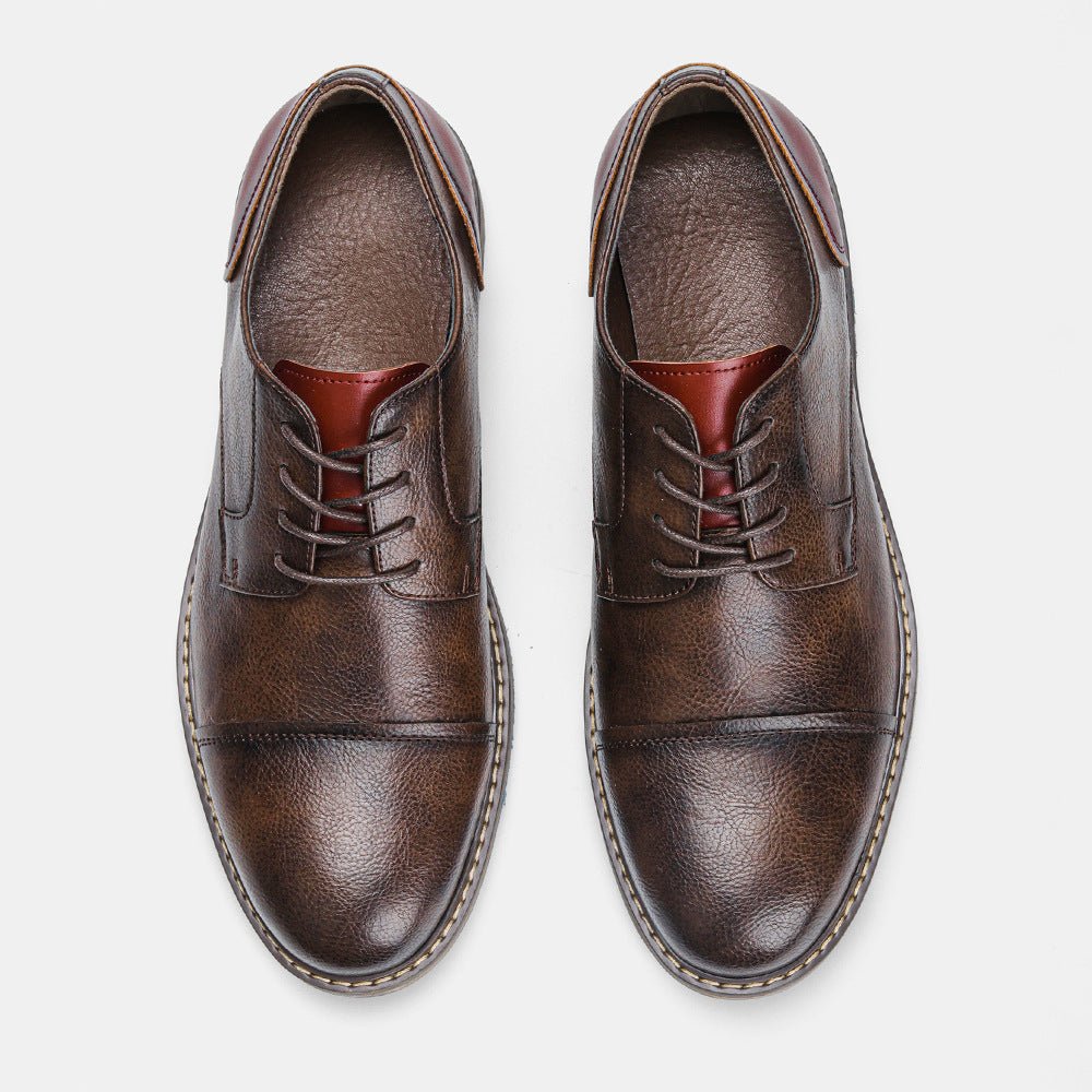 Business Casual Men's Summer Retro Trend Plus Size Leather Shoes - IVOIRART.COM
