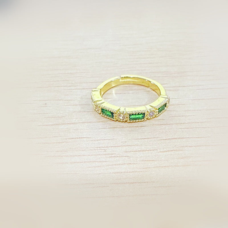 Bague rétro luxe abordable pour femmes, simple et sens avancé