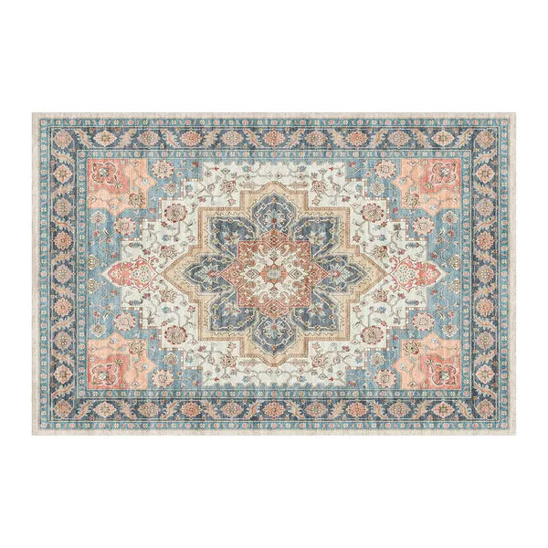 Tapis de porte bohème vintage aquarelle - Tapis doux antidérapant, résistant aux taches, lavable pour l'entrée, la cuisine, le salon, la buanderie et la salle de bain, décoration de sol absorbante 60x84 pouces