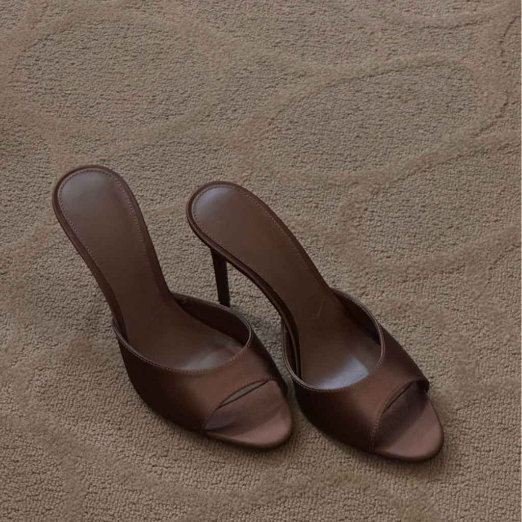 Sandales à talons aiguilles pour femmes, style romain, printemps-été, bout ouvert, lanières, élégance assurée