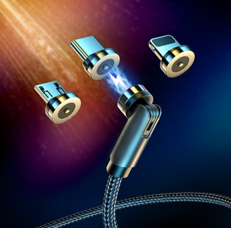 Câble de Charge Magnétique Essager Rotate 360° USB Type C Charge Rapide 540° Micro - IVOIRART.COM