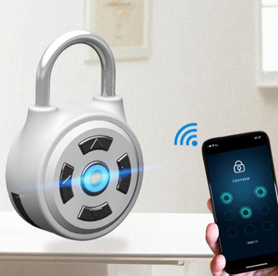 Cadenas intelligent à bouton directionnel avec mot de passe Bluetooth verrou électronique - IVOIRART.COM