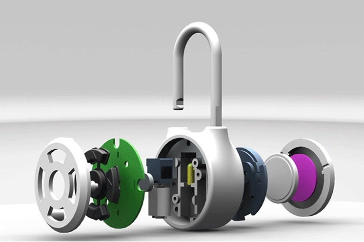 Cadenas intelligent à bouton directionnel avec mot de passe Bluetooth verrou électronique - IVOIRART.COM