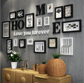 Cadre Photo Mural en Bois Massif - Combinaison Créative Murale Décorative - IVOIRART.COM