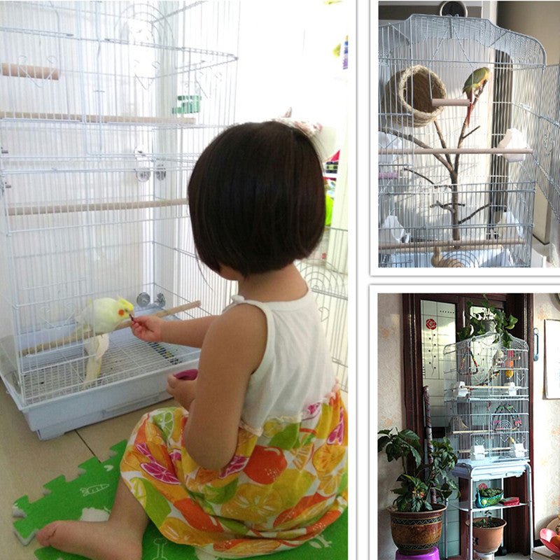 Cage portable en fil métallique pour perroquet et oiseaux, facile à transporter - IVOIRART.COM