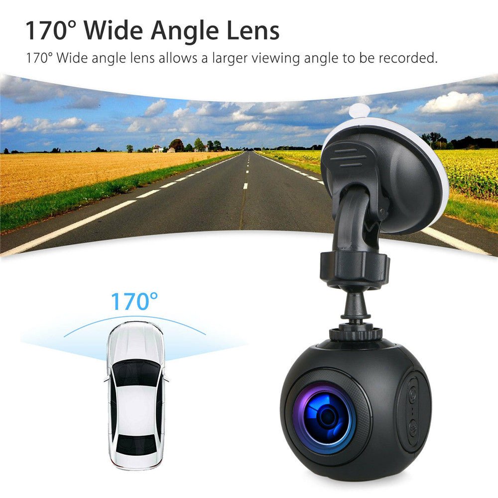 Caméra Dashboard Mini WiFi Voiture FHD 1080P avec GPS, Capteur G, Vision Nocturne - IVOIRART.COM