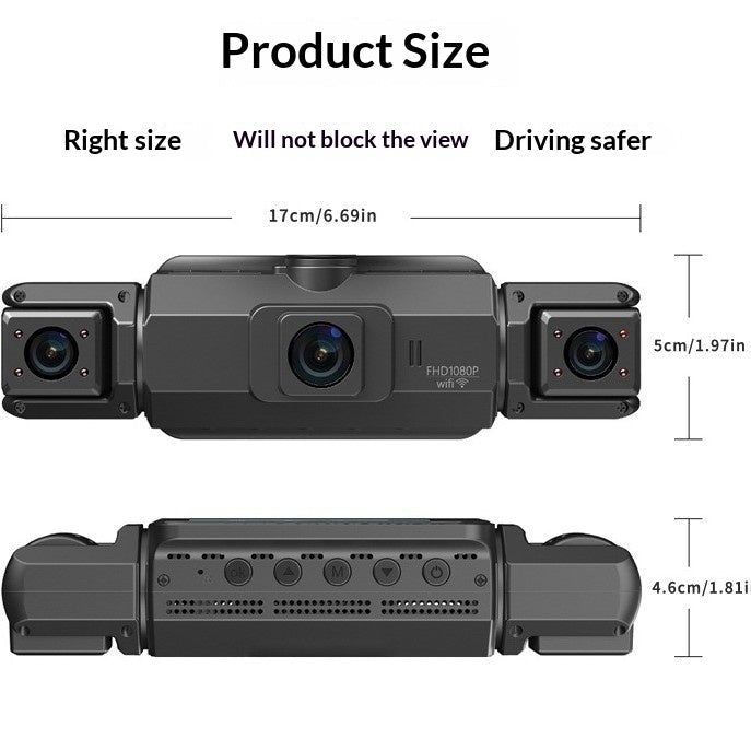Caméra de bord 4K/1080P HD avec connectivité smartphone et vision nocturne GPS+WiFi - IVOIRART.COM