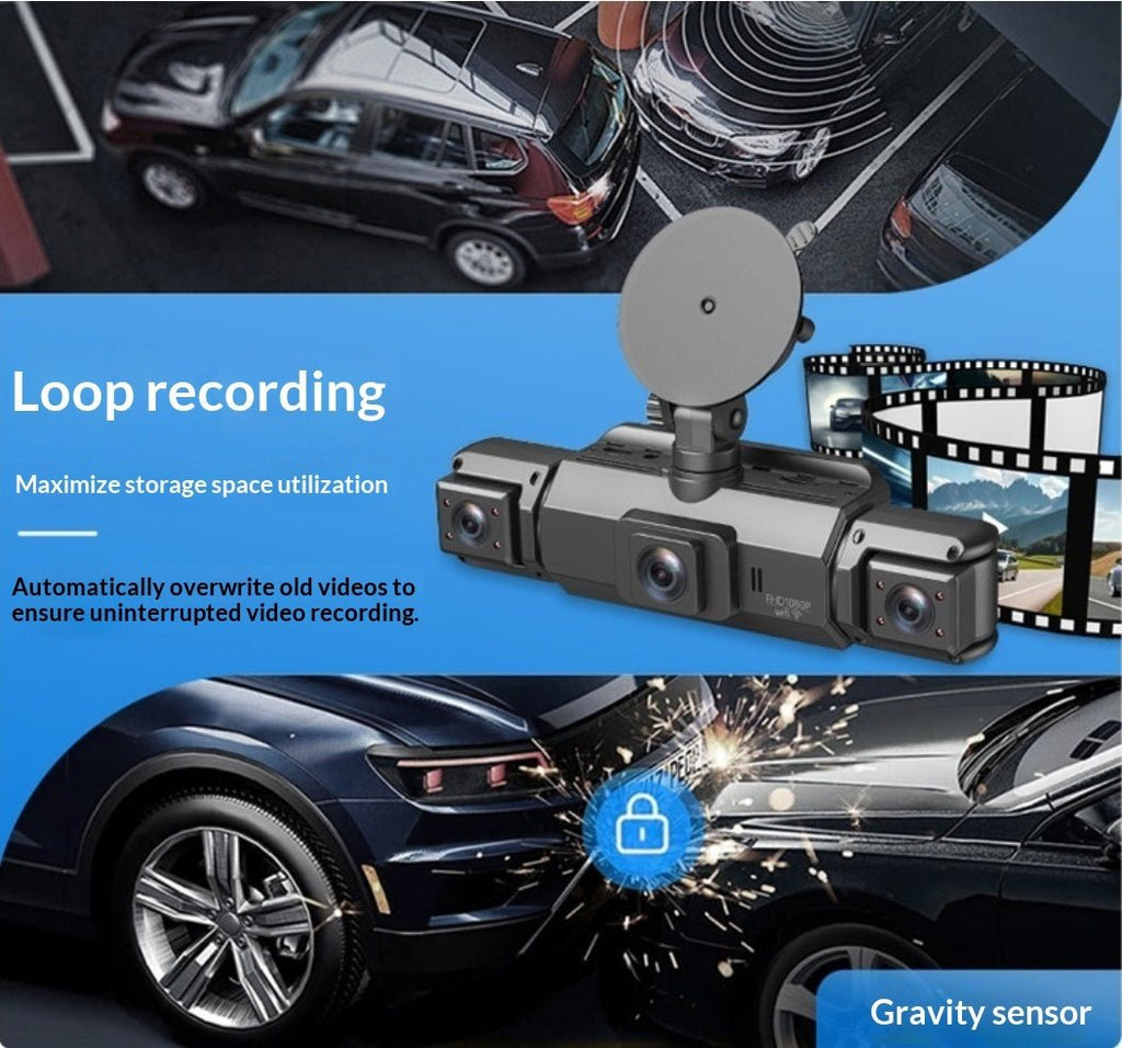 Caméra de bord 4K/1080P HD avec connectivité smartphone et vision nocturne GPS+WiFi - IVOIRART.COM