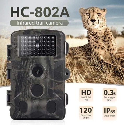 Caméra de chasse sauvage HD avec zoom optique 12x, écran 2 pouces, stockage MicroSD - IVOIRART.COM