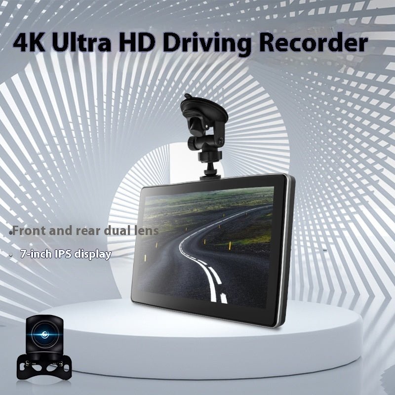 Caméra de projection CARPLAY sans fil 7 pouces avec enregistrement avant/arrière. - IVOIRART.COM