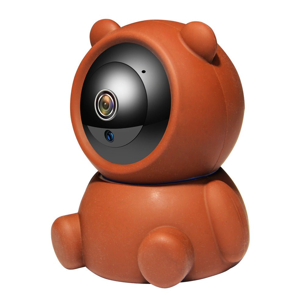 Caméra de Sécurité Domestique Bear 1080P Wifi avec Suivi Automatique et Vision Nocturne IR - IVOIRART.COM