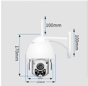Caméra de surveillance d’extérieur Wi-Fi, vision nocturne, étanche, dôme HD, 1080p - IVOIRART.COM