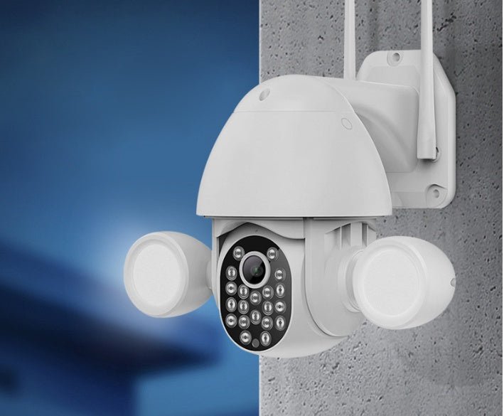 Caméra de Surveillance Double Projecteur avec Caméra HD 3Mp pour Maison Intelligente - IVOIRART.COM