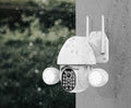 Caméra de Surveillance Double Projecteur avec Caméra HD 3Mp pour Maison Intelligente - IVOIRART.COM
