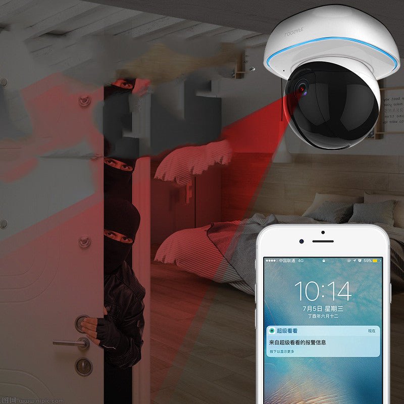 Caméra de Surveillance Sans Fil Wifi Domotique HD avec Contrôle Mobile à Distance - IVOIRART.COM