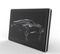 Caméra de tableau central à ventouse 7 pouces - Dashcam GPS, vision nuit BT GPS. - IVOIRART.COM