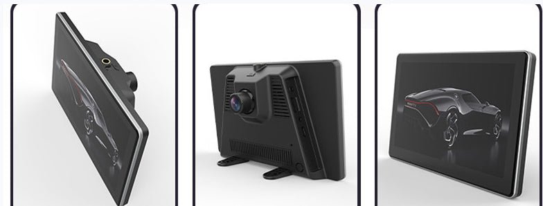 Caméra de tableau central à ventouse 7 pouces - Dashcam GPS, vision nuit BT GPS. - IVOIRART.COM