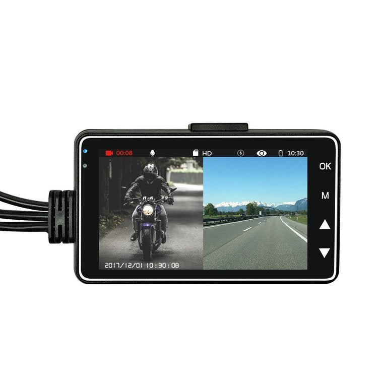 Caméra de Tableau de Bord pour Moto avec Double Objectif, Étanche et Haute Définition - IVOIRART.COM