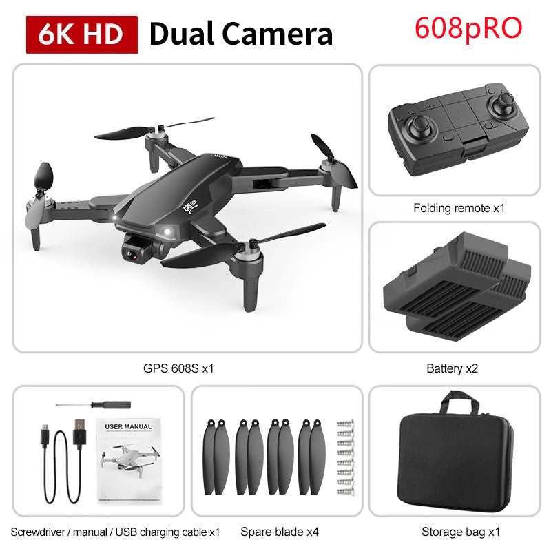Caméra double haute définition GPS avec contrôle à distance 4 canaux pour drone - IVOIRART.COM