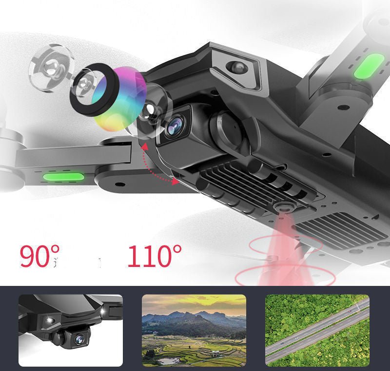 Caméra double haute définition GPS avec contrôle à distance 4 canaux pour drone - IVOIRART.COM
