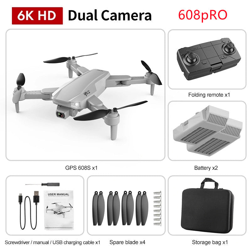 Caméra double haute définition GPS avec contrôle à distance 4 canaux pour drone - IVOIRART.COM