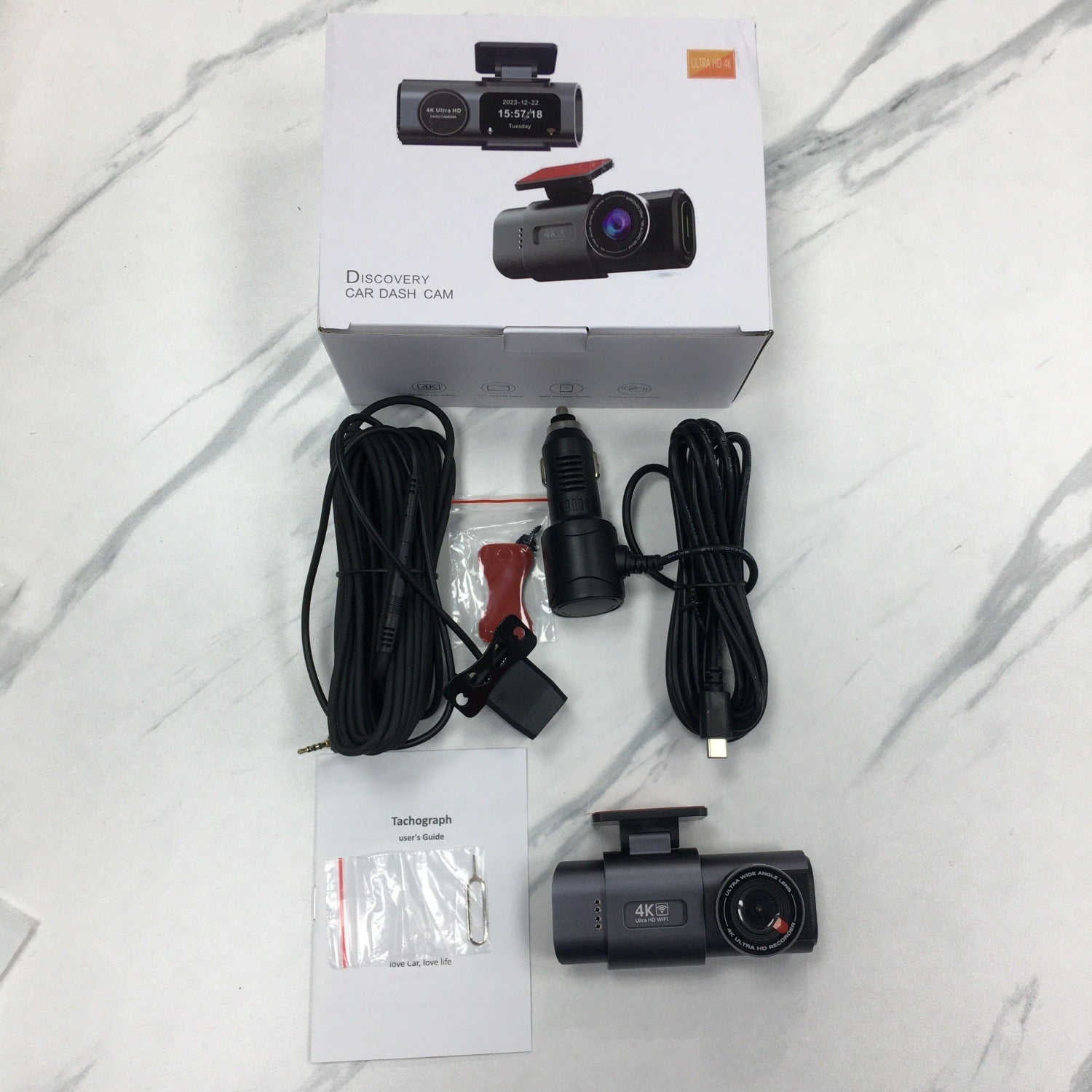 Caméra embarquée HD double avant/arrière avec Wi‑Fi et connectivité smartphoneXS - IVOIRART.COM