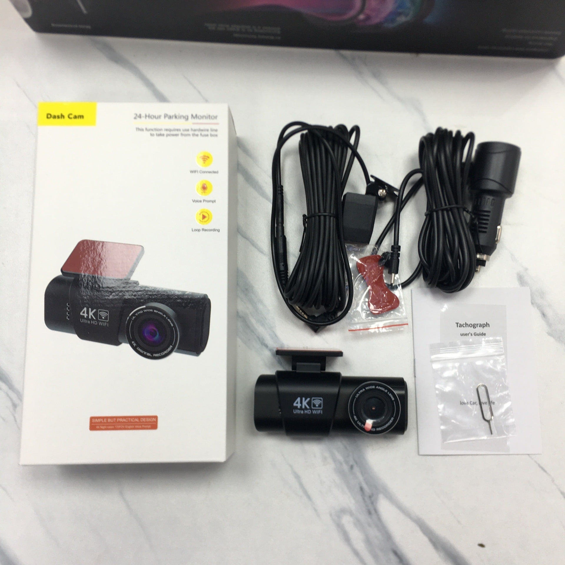 Caméra embarquée HD double avant/arrière avec Wi‑Fi et connectivité smartphoneXS - IVOIRART.COM