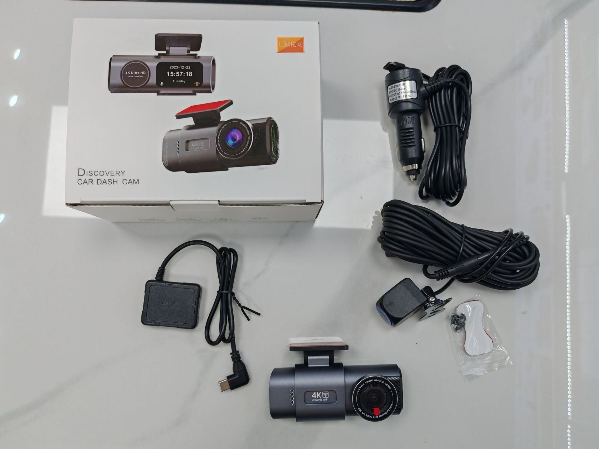 Caméra embarquée HD double avant/arrière avec Wi‑Fi et connectivité smartphoneXS - IVOIRART.COM