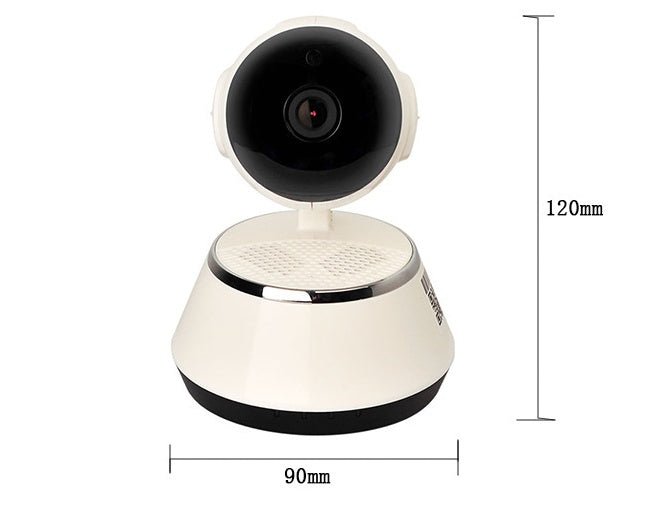 Caméra IP sans fil WiFi 720P pour sécurité domestique avec Micro SD, Microphone et application P2P gratuite en ABS - IVOIRART.COM