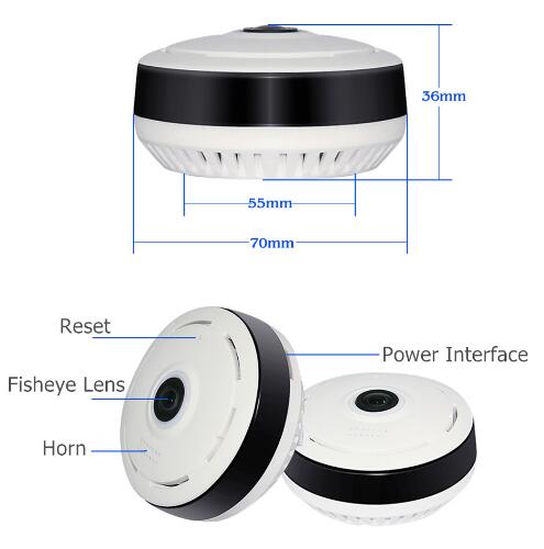 Caméra IP Wifi Cobell 960P, Sécurité Domicile Sans Fil, Panoramique 360° VR - IVOIRART.COM