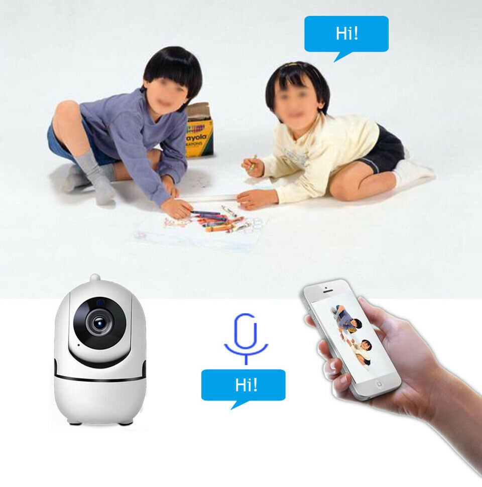 Caméra IP WiFi sans fil pour vidéosurveillance et surveillance de sécurité domestique - IVOIRART.COM
