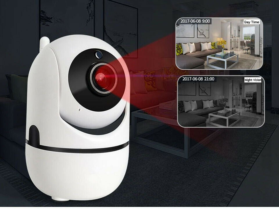 Caméra IP WiFi sans fil pour vidéosurveillance et surveillance de sécurité domestique - IVOIRART.COM