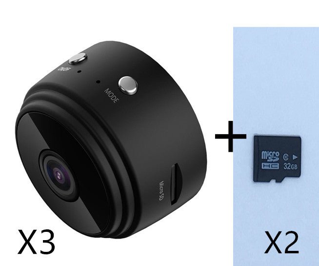 Caméra réseau sans fil A9 WIFI, compacte, métal, batterie 180 min, noir - IVOIRART.COM