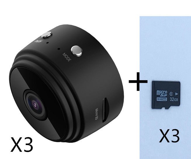 Caméra réseau sans fil A9 WIFI, compacte, métal, batterie 180 min, noir - IVOIRART.COM