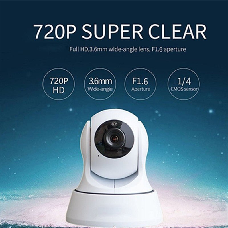 Caméra Réseau Sans Fil HD 720P avec Connexion Wi-Fi et Vision Nocturne Avancée - IVOIRART.COM