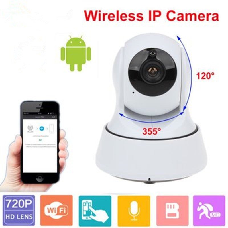 Caméra Réseau Sans Fil HD 720P avec Connexion Wi-Fi et Vision Nocturne Avancée - IVOIRART.COM
