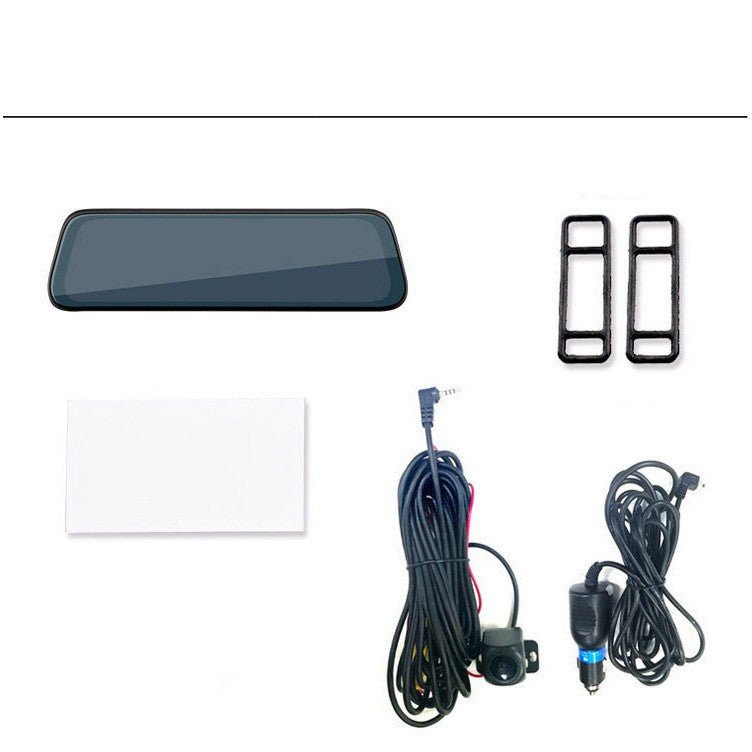Caméra Tableau de Bord en Continu HD Rétroviseur Double Objectif Vidéo de Recul - IVOIRART.COM