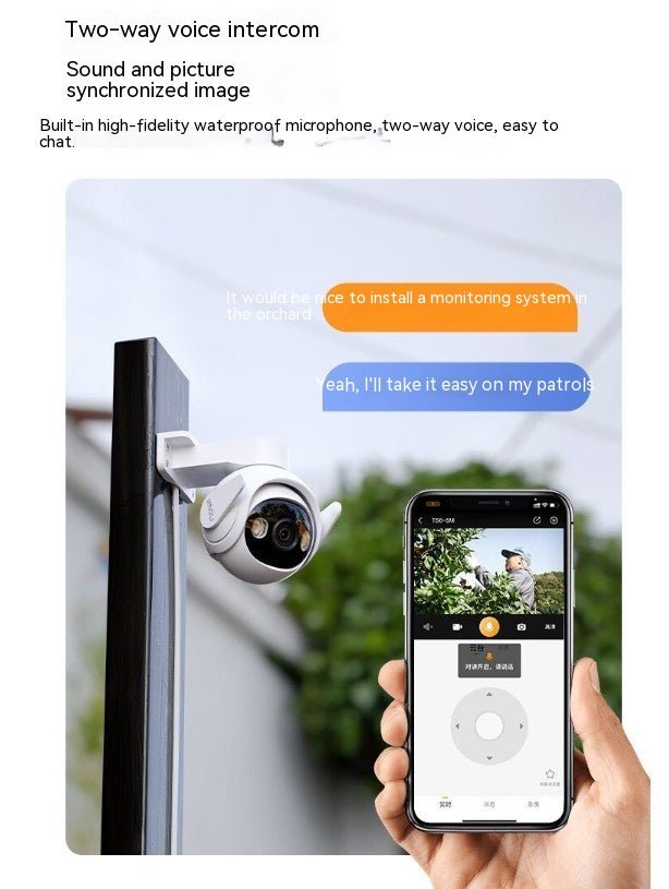 Caméras de Surveillance Extérieures Claires 5 Millions de Pixels Ultra-Nettes - IVOIRART.COM