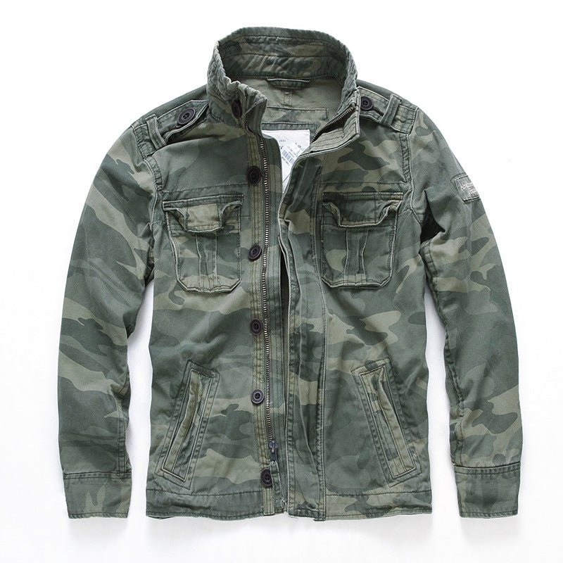 Camouflage denim jacket - IVOIRART.COM