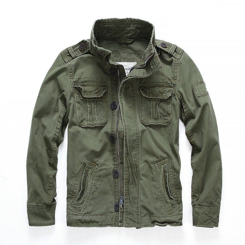 Camouflage denim jacket - IVOIRART.COM