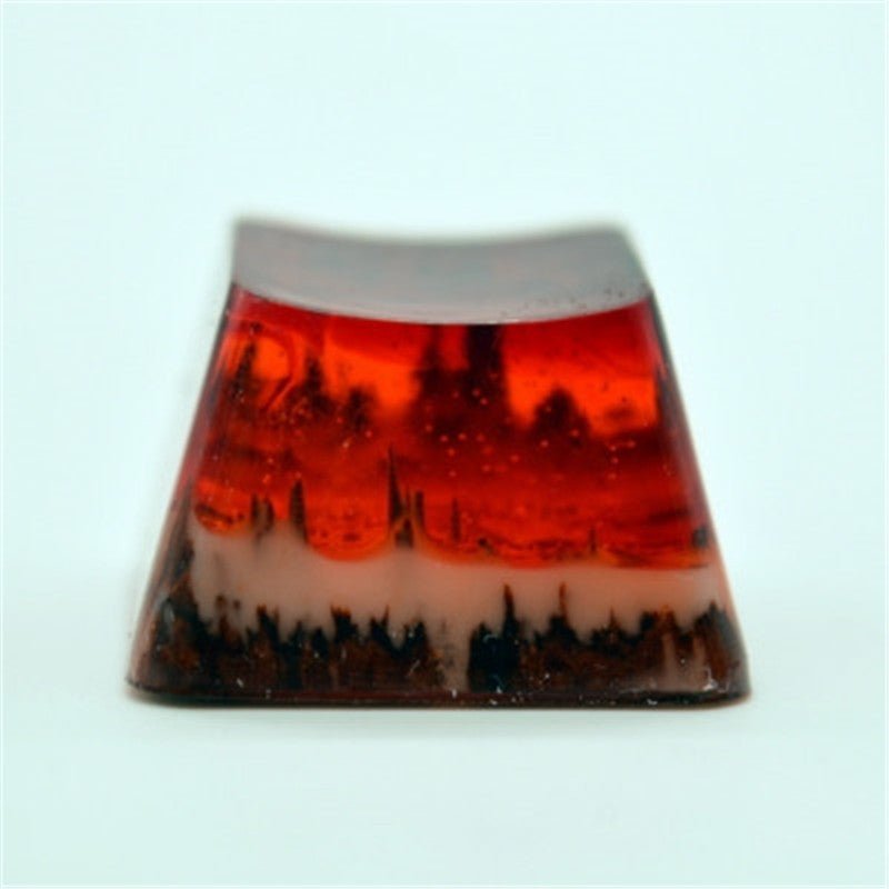 Capuchon de touche Qianshan Muxue en résine bois naturel à collectionner - IVOIRART.COM
