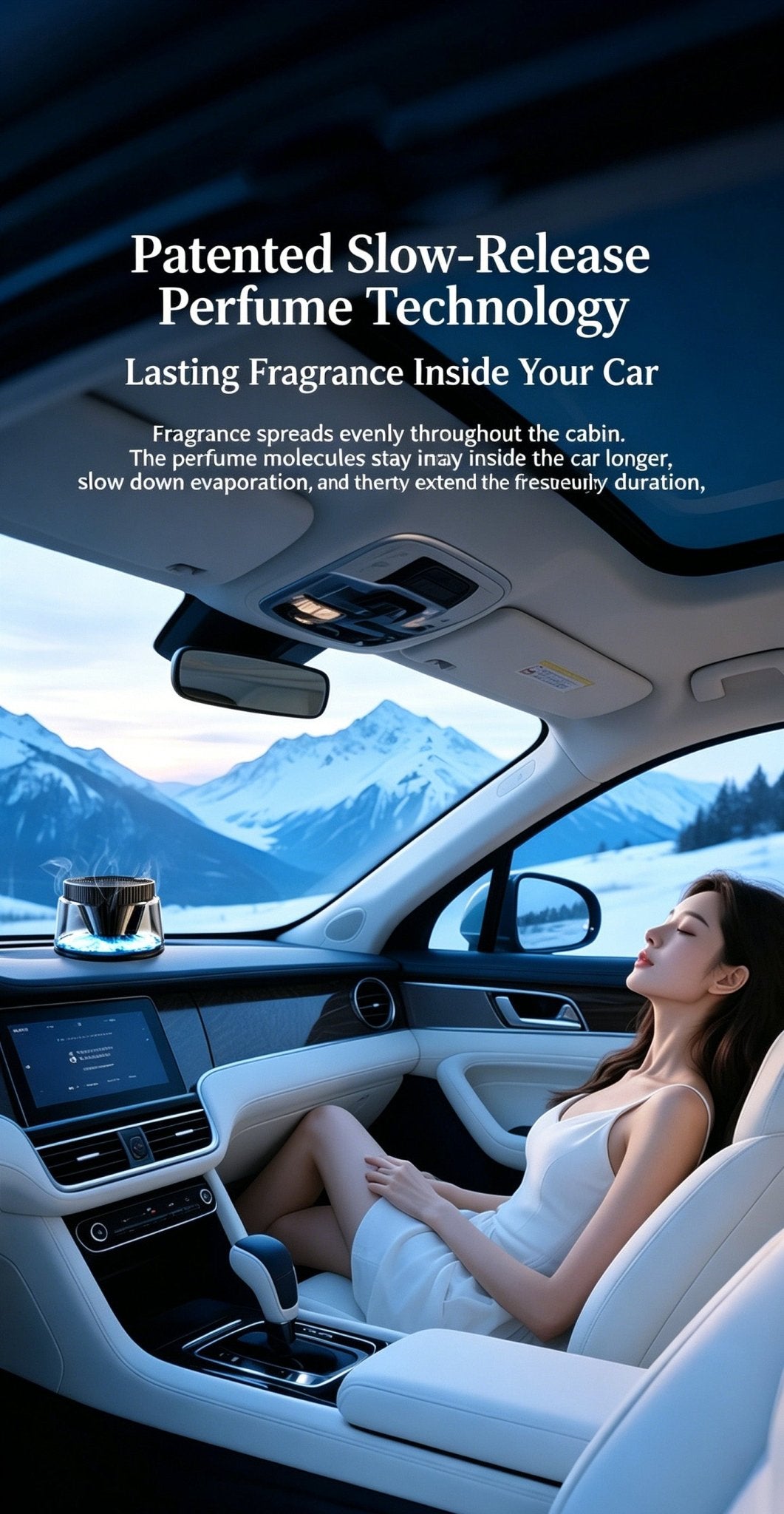 Car Mist Aroma Diffuser, Smart Solar Powered Auto Spray Car Air Freshener - IVOIRART.COM