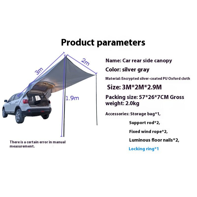 Car Trunk Canopy Camping Tent - IVOIRART.COM