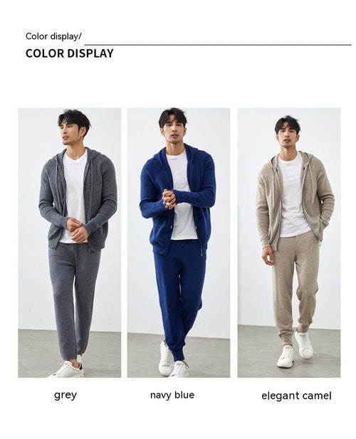 Cardigan capuche homme cachemire automne-hiver épais loose coupe courte chicXXL - IVOIRART.COM