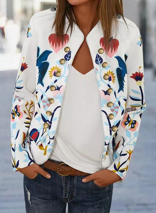 Cardigan imprimé pour femme, élégant et confortable, idéal pour le trajet - IVOIRART.COM