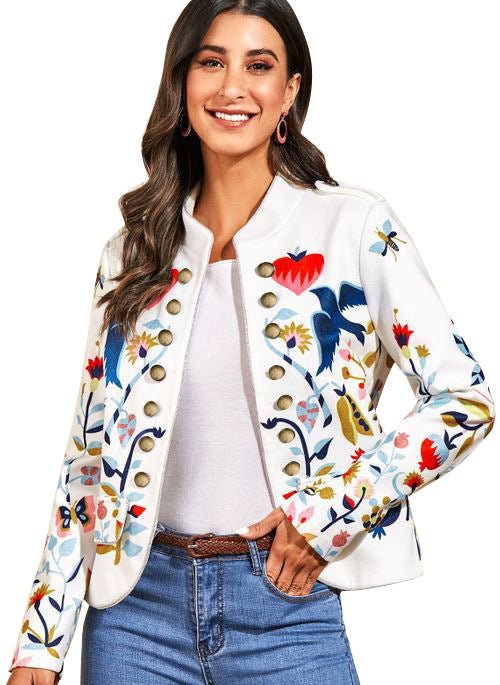 Cardigan imprimé pour femme, élégant et confortable, idéal pour le trajet - IVOIRART.COM