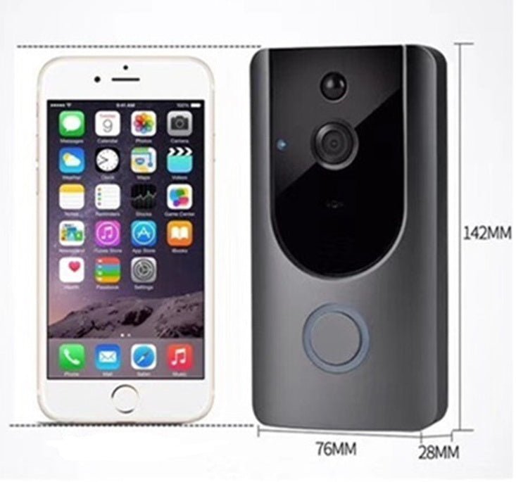 Carillon Vidéo Intelligent Wi - Fi avec Caméra, Interphone Visuel, Sonnerie, Vision Nocturne et Sécurité Sans Fil - IVOIRART.COM