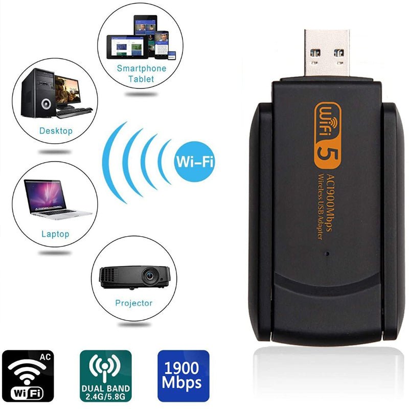 Carte Réseau Sans Fil USB Gigabit Compatible sans Pilote, Vitesse 150 Mbps - IVOIRART.COM