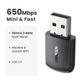 Carte Réseau Sans Fil USB Récepteur Wi-Fi Double Bande 650M Modèle CM448 - IVOIRART.COM