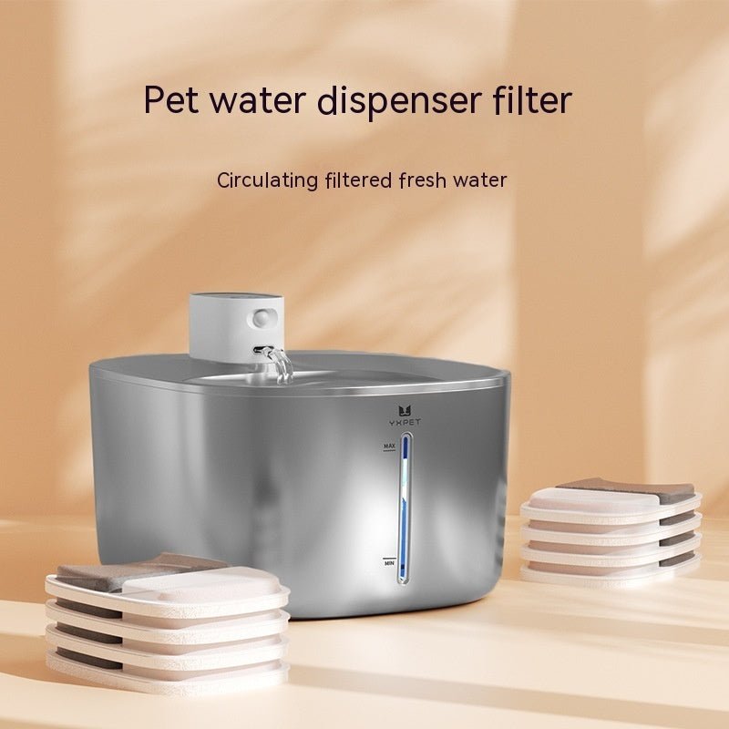 Cartouches filtre fontaine eau pour animaux charbon actif + coton 4 pcs, blancfr - IVOIRART.COM